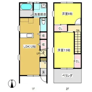 エスパシオ【B2号室】の間取り