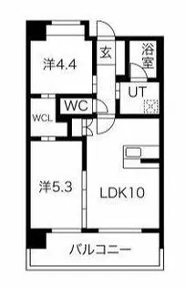 ヒルクレスト小倉高峰グランデ【8階】の間取り