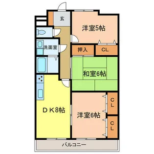パークヒルズ千代田【3階】の間取り