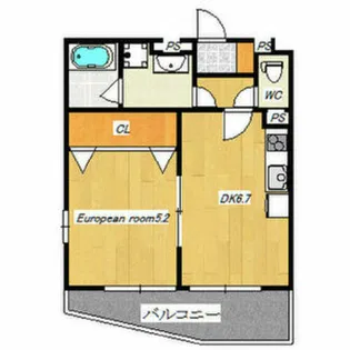 KTIレジデンス桃山【3階】の間取り