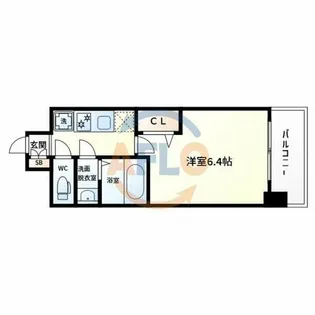 Alivis都島北通【6階】の間取り