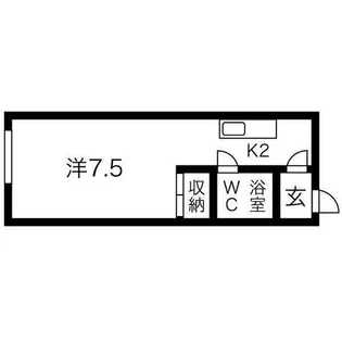 北海道札幌市中央区南十四条西8丁目【アパート】の間取り