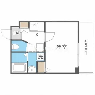 プレサンス難波EASTモダニティ【9階】の間取り