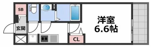 プレサンス大阪都島エレナード【5階】の間取り