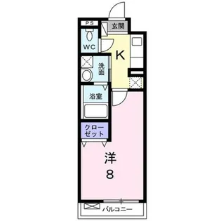プランドール幸【2階】の間取り