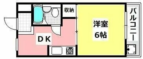 プラットホーム川端通り【3階】の間取り