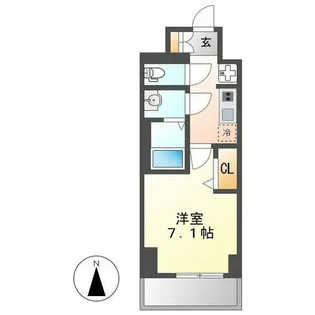 プレサンス広小路通 葵【3階】の間取り