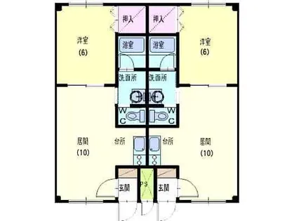 ピュアパレス函館Ⅱ【5階】の間取り