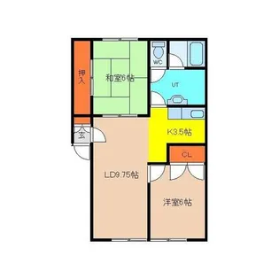 ダイワハイツ柏木Ⅱ【101号室】の間取り