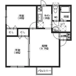タイム日吉【101号室】の間取り