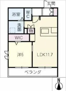 al sole【301号室】の間取り