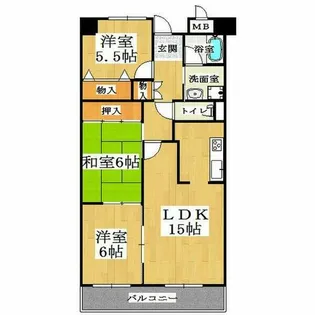 グランデパイース【4階】の間取り