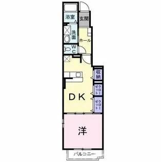 ベルアンジュ【1階】の間取り