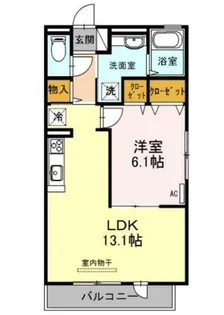 グランソシエ【2階】の間取り