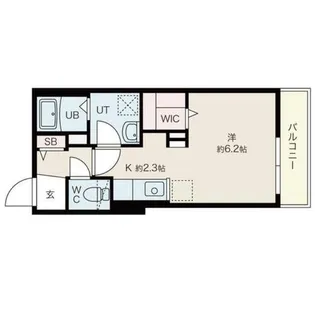 フラゼ美園(Frase美園)【4階】の間取り