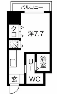 コーラルポワント難波WEST【7階】の間取り