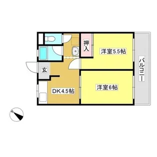 メゾン森A【101号室】の間取り