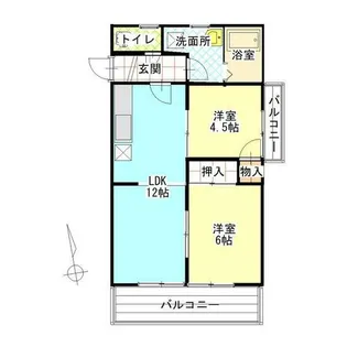 小牧山ハイツ【401号室】の間取り