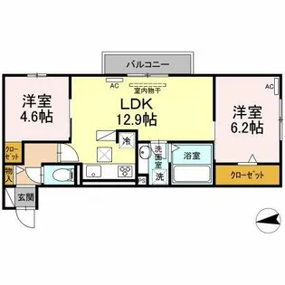 WILL Ⅱ【1階】の間取り