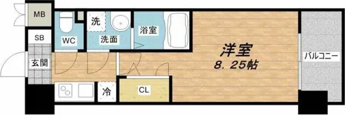 アーデン谷町【4階】の間取り