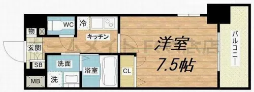La Douceur梅田West【8階】の間取り