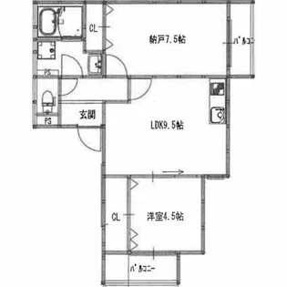 EIJU吹田南正雀【2階】の間取り