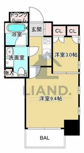 パークレジデンシャル博多【306号室】の間取り