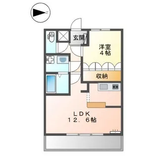 アップヒルズ【1階】の間取り