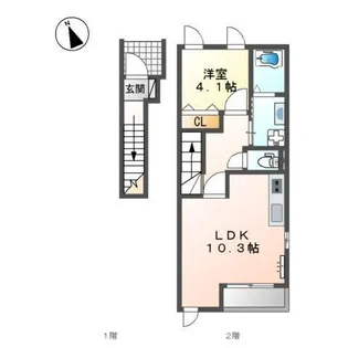 アメニティハイツ【2階】の間取り