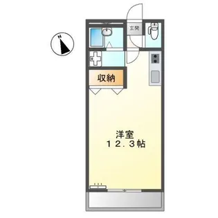 グリーンコート野里【1階】の間取り
