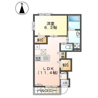 mille euphoria【1階】の間取り