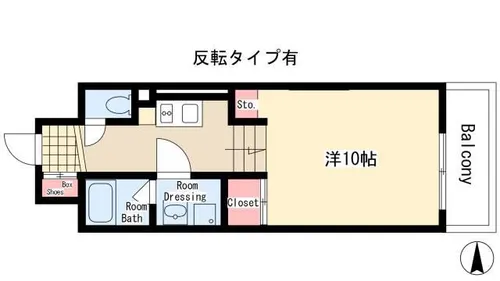 ドゥーエ千種【1303号室】の間取り