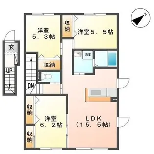 COCODE56【2階】の間取り