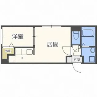 ヴィラキューブ新サッポロ【4階】の間取り