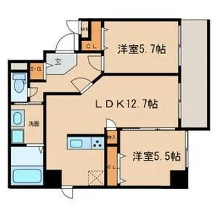 プライムコート【8階】の間取り