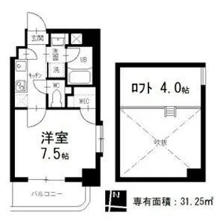 タウンライフ名駅【701号室】の間取り