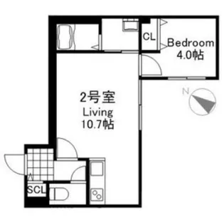 GEレジデンス西線【2階】の間取り