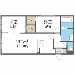 GEレジデンス西線【3階】の間取り