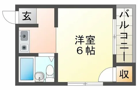 平磯ビル【4階】の間取り
