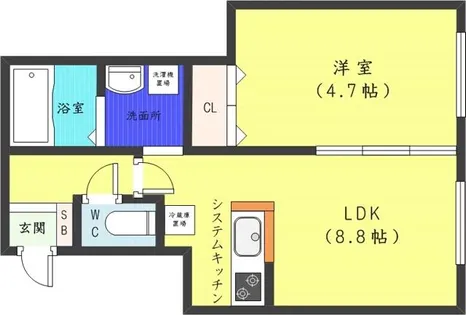 Terrace Kasumi【3階】の間取り