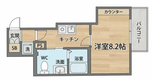 ARTEMIS ヘーベルメゾン【203号室】の間取り