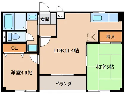 サンライズマンション【503号室】の間取り