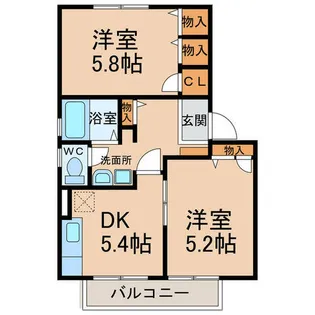 Domain A棟【1階】の間取り