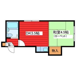 北海道札幌市中央区南九条西8丁目【アパート】の間取り