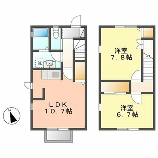 ラ マカレーナ【E2号室】の間取り