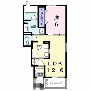 エクセレント有瀬 I【1階】の間取り