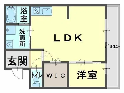 アドマス鶴原E【3階】の間取り