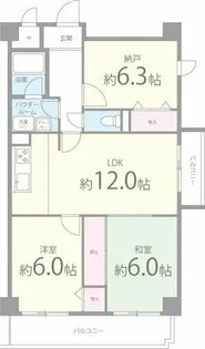 ハイアットプレイス【105号室】の間取り