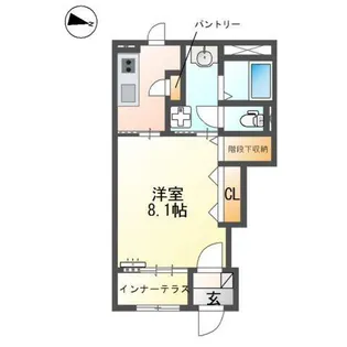 Casa石生【1階】の間取り