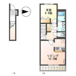 フロール・デ・セレッソII【2階】の間取り